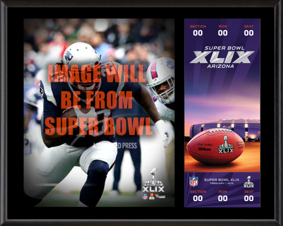 LeGarrette Blount New England Patriots Super Bowl XLIX Champions 12" X 15" Sublimated Plaque With Replica Ticket
