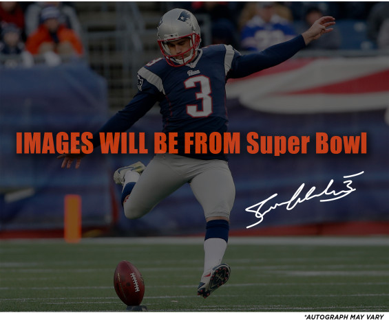 Stephen Gostkowski New England Patriots Super Bowl XLIX Champions Autographed 8" X 10" Photograph