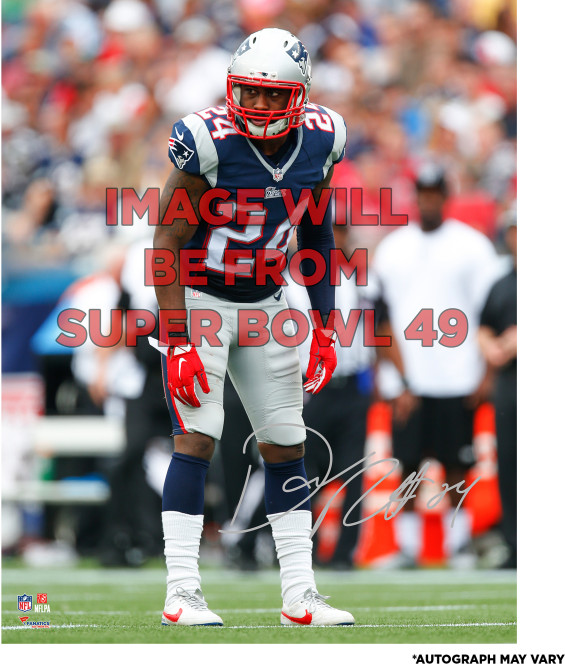 Darrelle Revis New England Patriots Autographed Super Bowl XLIX 16" X 20" Action Photograph