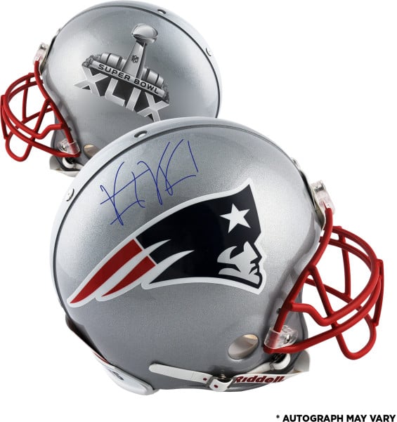 Vince Wilfork New England Patriots Autographed Super Bowl XLIX Pro Line Helmet