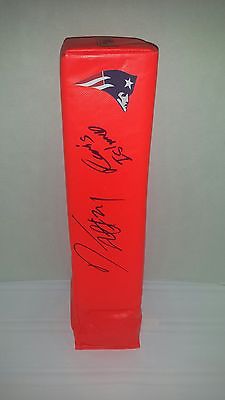 Darrelle Revis Signed New England Patriots Touchdown Pylon Revis Island Inscript