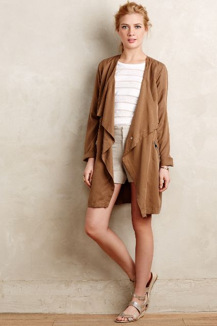 Draped Daytripper Trench by Vera Moda