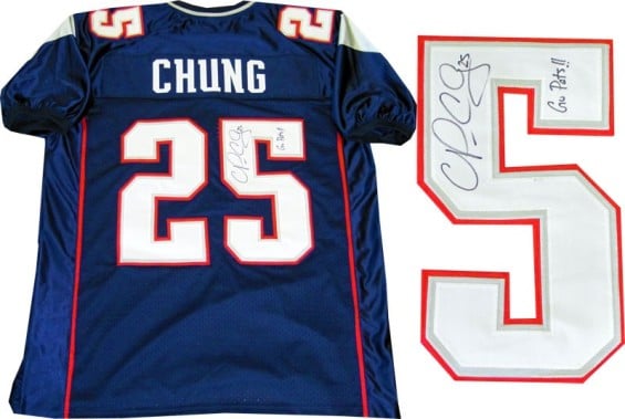 Patrick Chung Autographed New England Patriots Jersey - Blue