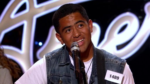 Reno Anoa'i, 16 of San Francisco wants to be the next American Idol so he can help his family.