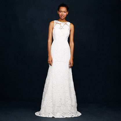 J.Crew HELOISE Fit and Flare Wedding GOWN item a0186 in ivory
