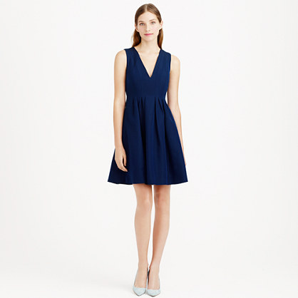 J.Crew SOPHIE DRESS IN CLASSIC FAILLE item a1440 in Haven Blue Bridesmaid