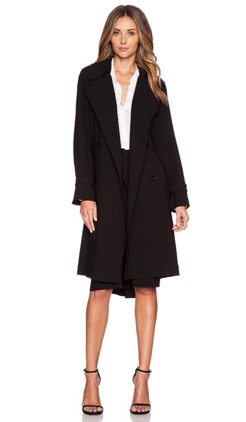 TRENCH COAT By JENNI KAYNE in Black