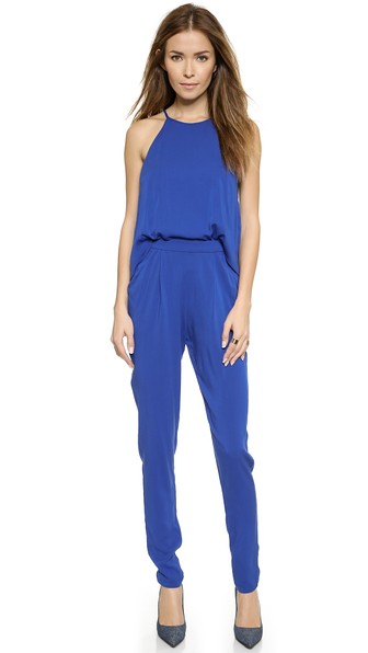 Black Halo Locus Jumpsuit in Cobalt Blue