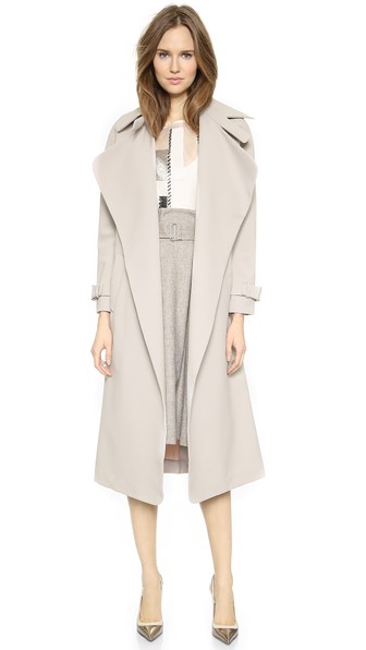 By Malene Birger Orietta Trench Coat in Light Beige