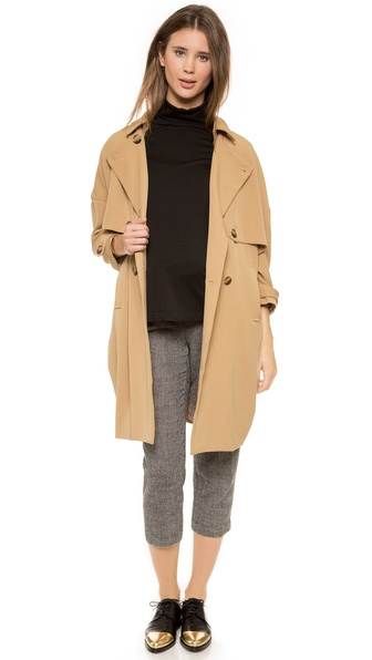 HATCH The Trench Coat in Khaki (Maternity)
