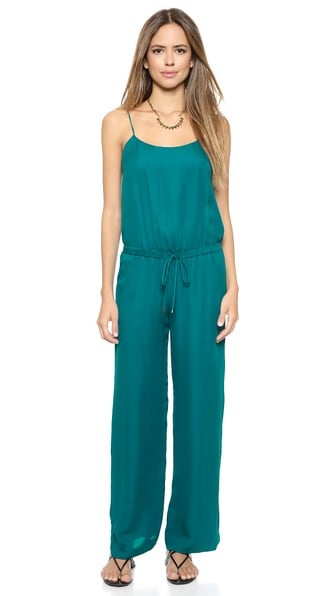 Haute Hippie Cross Back Jumpsuit in Peruvian Blue