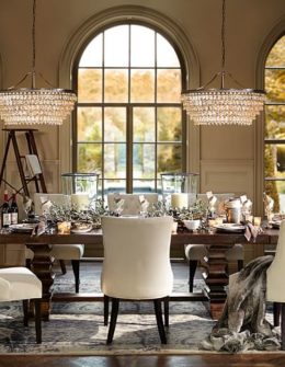 BANKS EXTENDING DINING TABLE