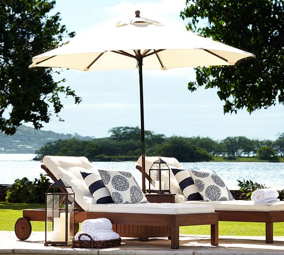 CHATHAM SINGLE CHAISE & CUSHION. Pottery Barn