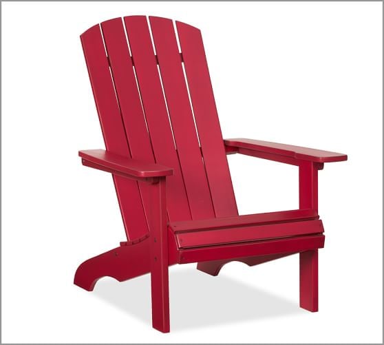 PB CLASSIC ADIRONDACK CHAIR | POTTERY BARN in Red