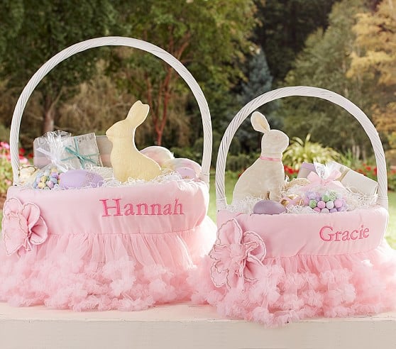 PB Kids Tulle Ruffle Easter Basket Liners
