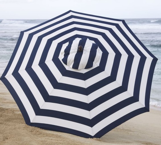 ROUND MARKET UMBRELLA - STRIPE