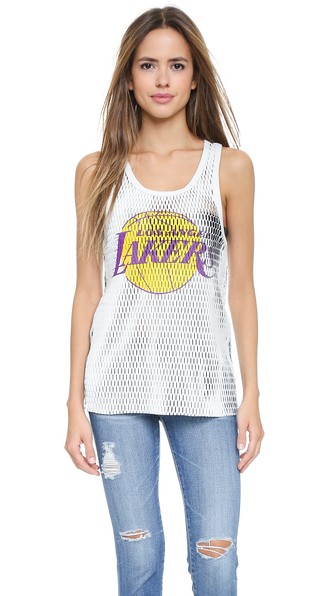 Love Leather Lakers Slam Dunk Tank
