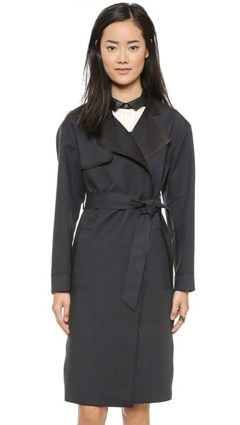 O'2nd Malo Trench with Leather Trim