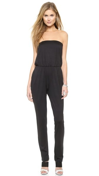 Susana Monaco Strapless Jumpsuit in black