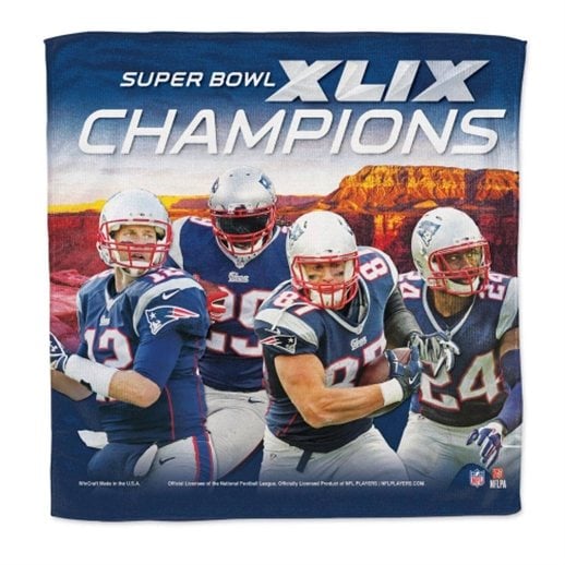 WinCraft New England Patriots Super Bowl XLIX Champions 16" x 16" Collector Towel