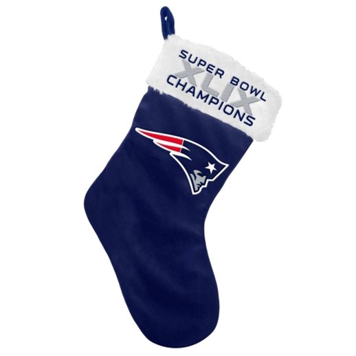 New England Patriots Super Bowl XLIX Champions Holiday Stocking