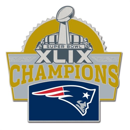 WinCraft New England Patriots Super Bowl XLIX Champions Trophy Collector Pin