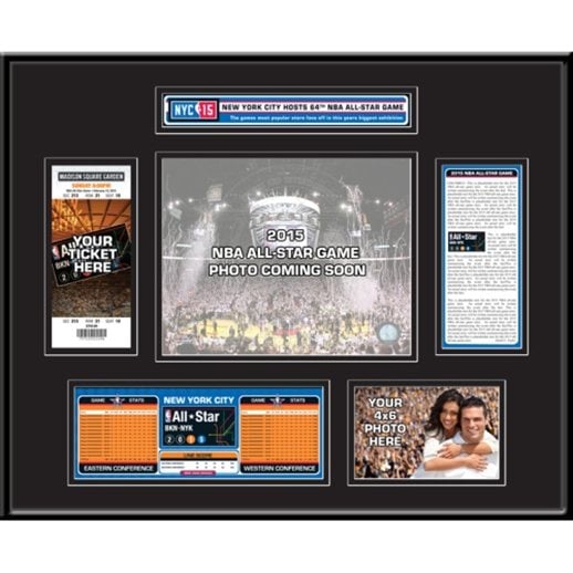2015 NBA All-Star Game Ticket Frame