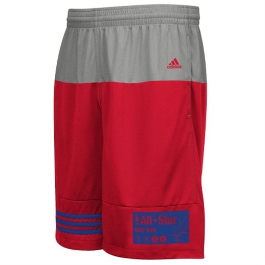 adidas NBA Youth Red 2015 All-Star Shorts