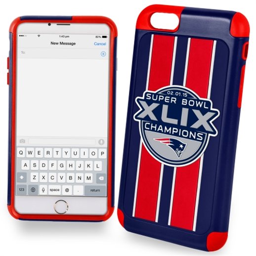 New England Patriots Super Bowl XLIX Champions iPhone 6 Dual Hybrid Case
