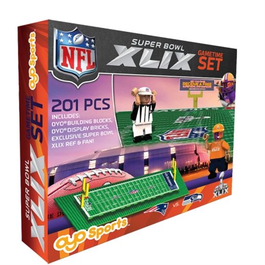 New England Patriots vs. Seattle Seahawks Super Bowl XLIX Gametime Set
