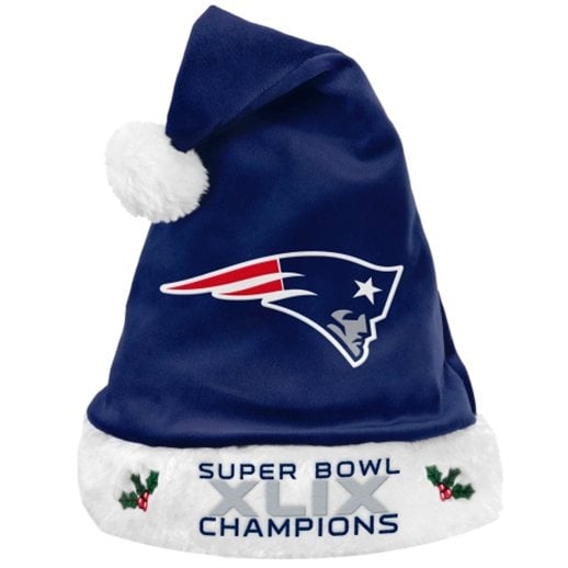 New England Patriots Super Bowl XLIX Champions Santa Hat
