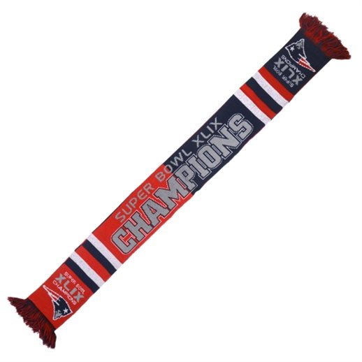 New England Patriots Super Bowl XLIX Champions Scarf