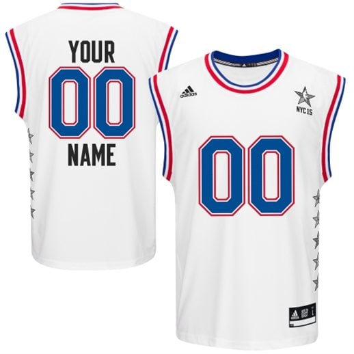 adidas Eastern Conference White 2015 NBA All-Star Game Custom Replica Jersey