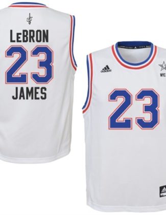 adidas #23 LeBron James Eastern Conference Youth White 2015 NBA All-Star Game Replica Jersey