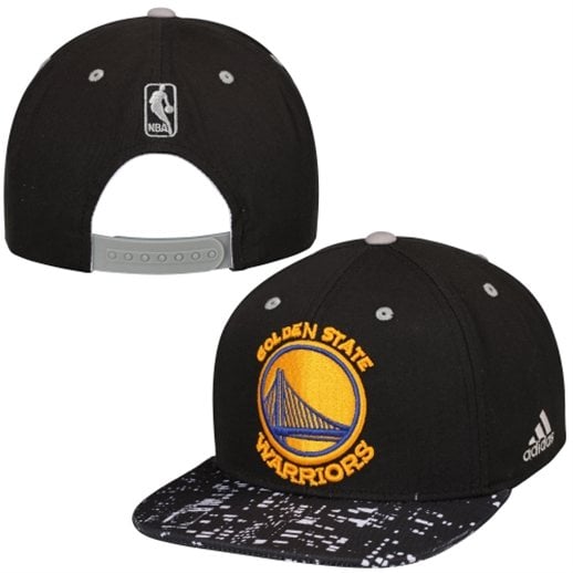 adidas Golden State Warriors Black City Lights Snapback Hat