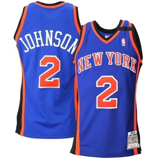 Mitchell & Ness Larry Johnson New York Knicks Royal Blue 1998 Authentic Basketball Jersey
