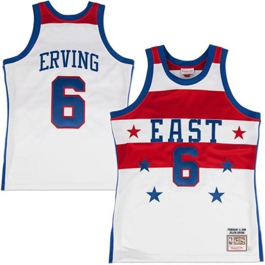 Mitchell & Ness Julius Erving Philadelphia 76ers White All Star East 1980 Authentic Basketball Jersey Jersey