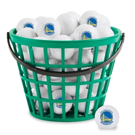 WinCraft Golden State Warriors Bucket of 36 Golf Balls