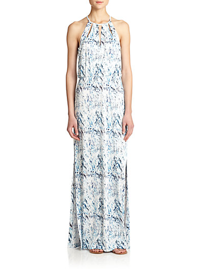 Parker Moriah Printed Maxi Dress 0400086666232 in Siren