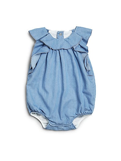 Chloé Infant's Ruffled Chambray Bubble Denim Saks Fifth Avenue