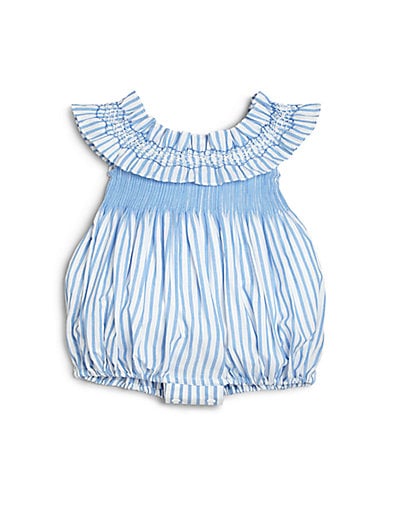 Isabel Garreton Infant's Striped Bubble Shortall in Blue