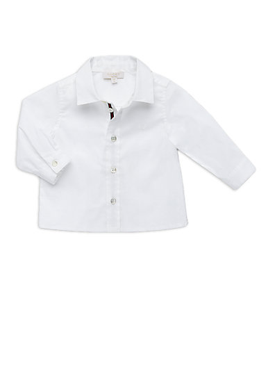 Gucci Infant's Cotton Button-Front Shirt in White