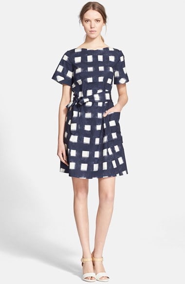 Tory Burch Print Poplin Shirtdress in Tory Navy Antibes