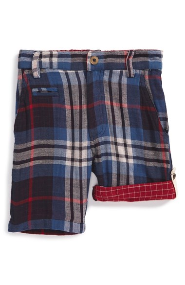 Peek 'Oceanside' Roll Up Shorts (Baby Boys) in Royal Blue