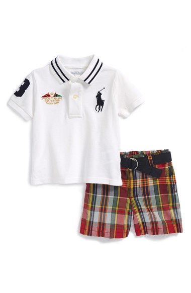 Ralph Lauren Cotton Mesh Polo & Jeans (Baby Boys)