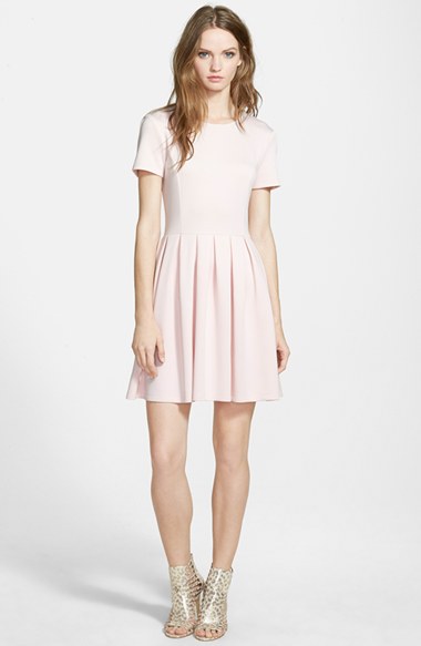 Wayf Scuba Fit & Flare Dress in Potpourri 
