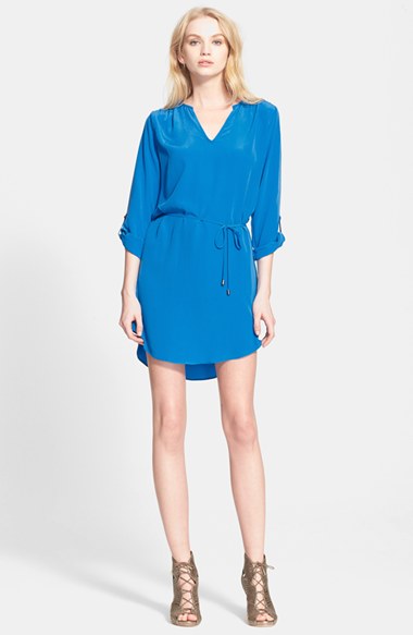 Joie 'Motega' Silk Dress in Marine Blue