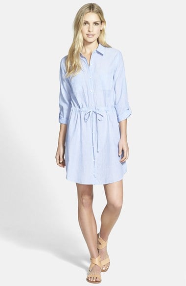 Velvet by Graham & Spencer Chambray Shirtdress in blue