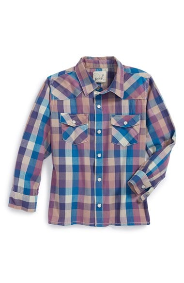 Peek 'Pioneer Check' Shirt (Toddler Boys, Little Boys & Big Boys)