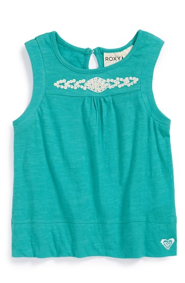 Roxy 'Beach Bunny' Tank Top (Toddler Girls, Little Girls & Big Girls) in Baltic Blue